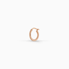 ULYSSES Slick 18K Matte Rose Gold Vermeil Hoop Earring-Side View