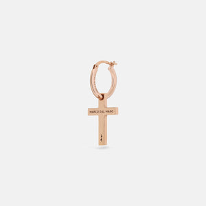 THE CROSS Pendant Earring, Polished Rose Gold Vermeil-Standard View