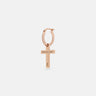 THE CROSS Pendant Earring, Polished Rose Gold Vermeil-Standard View