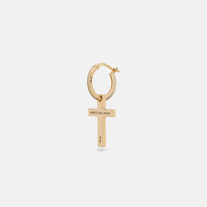 THE CROSS Pendant Earring, Polished Yellow Gold Vermeil-Standard View