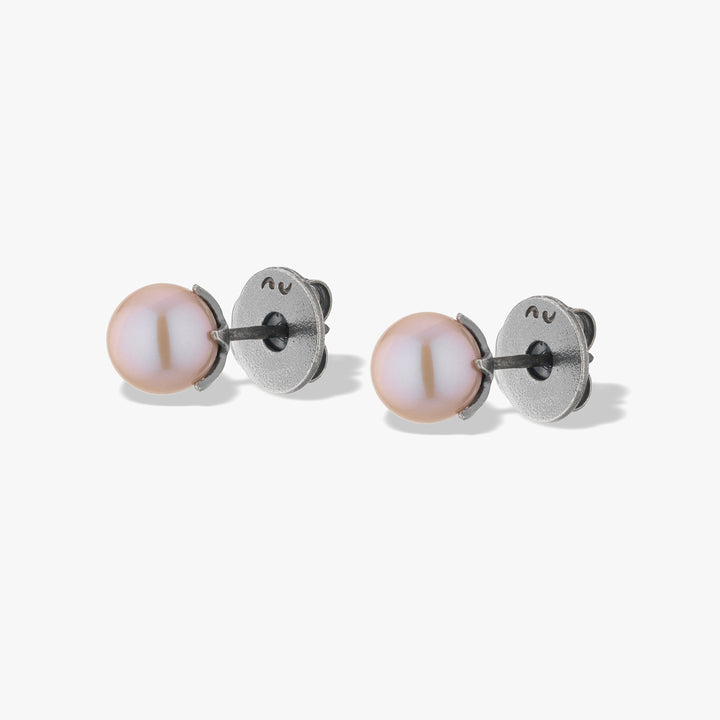 Calyx Mono Rose Pearl Earring