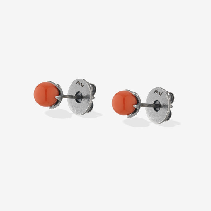 Calyx Mono Mini Coral Earring