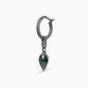 ULYSSES MIDNIGHT SHARD GREEN AGATE EARRING-Standard View