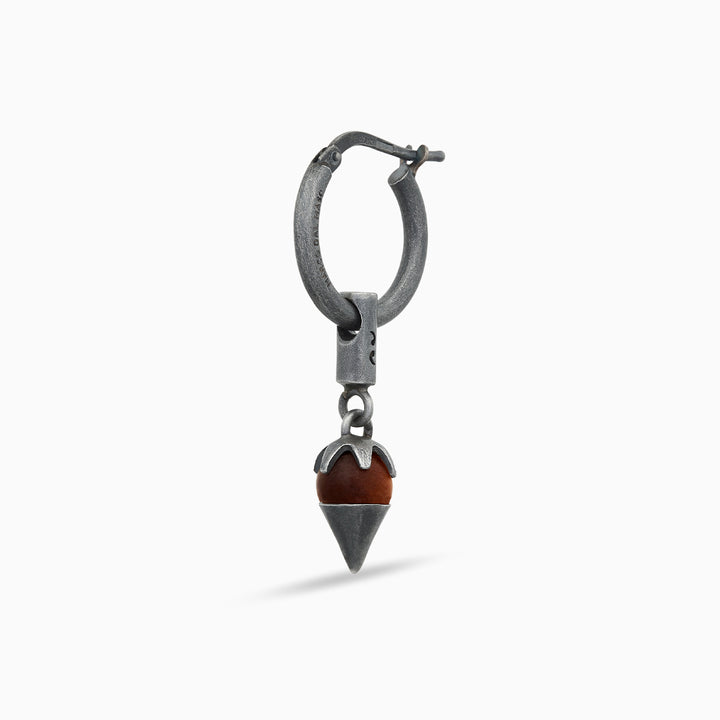 ULYSSES MIDNIGHT SHARD RED TIGEREYE EARRING-Standard View