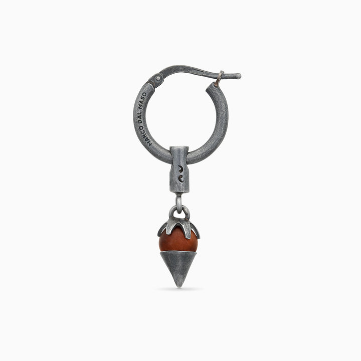 ULYSSES MIDNIGHT SHARD RED TIGEREYE EARRING-Straight View