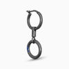 ULYSSES MANETTE DROP MONO EARRING WITH BLUE ENAMEL-Standard View