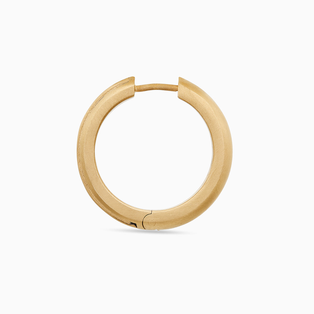 Acies Large Hoop Earring | Vermeil | Black Enamel