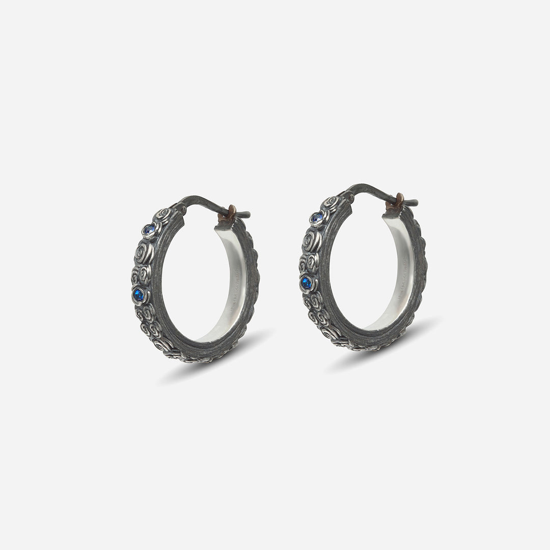 DIAMONDS'N'ROSES Floral Hoop Earring