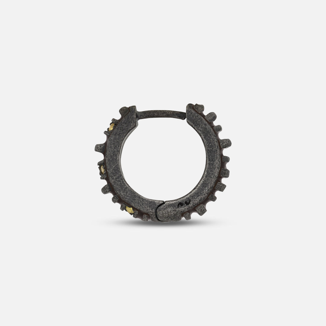 ACIES MINI PAVE HOOP EARRING