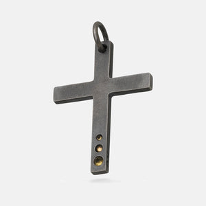 THE CROSS Latin Amulet with Gemstone, Citrine-Standard View