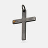 The Cross Latin Amulet Single Stone, Silver, Yellow Sapphire-Standard View