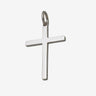 THE CROSS Minimal Latin Amulet, Polished Silver-Standard View