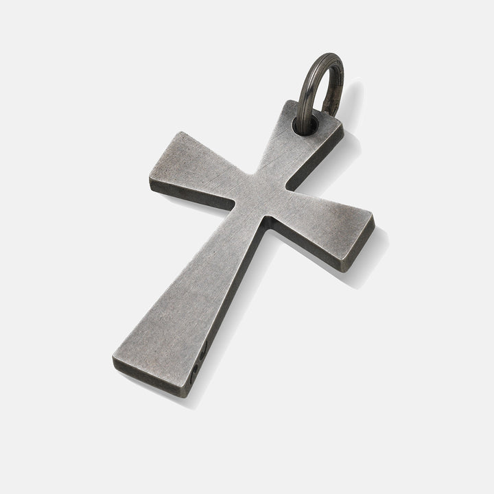 THE CROSS Amulet, Oxidized Silver-Standard View 1