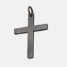 THE CROSS Latin Amulet, Oxidized Silver-Standard View