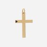 THE CROSS Latin Amulet with Enamel, Yellow Gold Vermeil, Black Enamel-Standard View