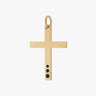 THE CROSS Latin Amulet with Enamel Crescendo, Yellow Gold Vermeil, Black Enamel-Standard View