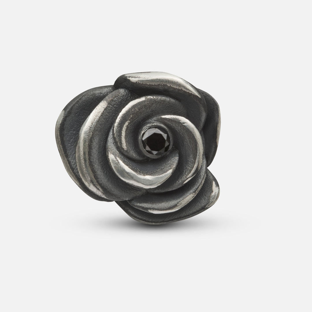 DIAMONDS'N'ROSES Single Rose Pin