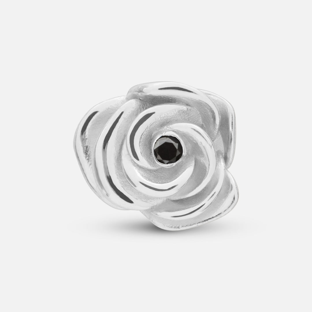 DIAMONDS'N'ROSES Single Rose Pin