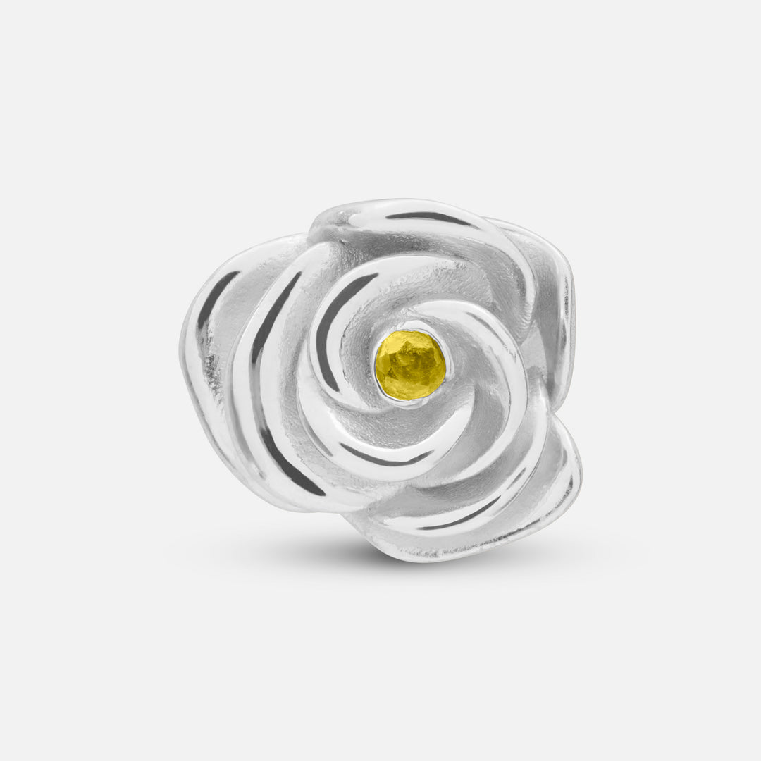 DIAMONDS'N'ROSES Single Rose Pin