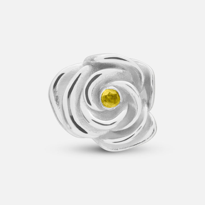 DIAMONDS'N'ROSES Single Rose Pin