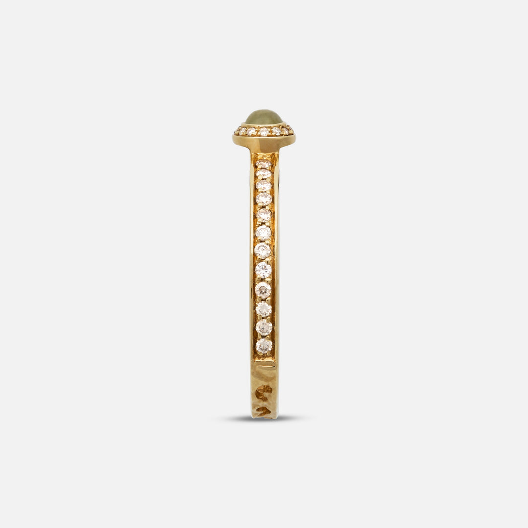 MARCO DAL MASO WOMEN Orion oval gemstone ring, elegant jewelry piece with colorful oval gemstone and intricate band design