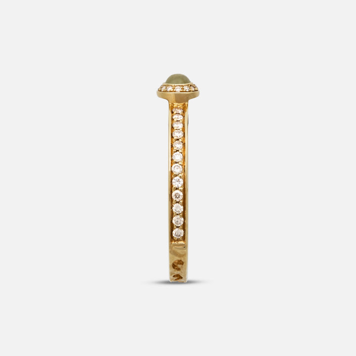 MARCO DAL MASO WOMEN Orion oval gemstone ring, elegant jewelry piece with colorful oval gemstone and intricate band design