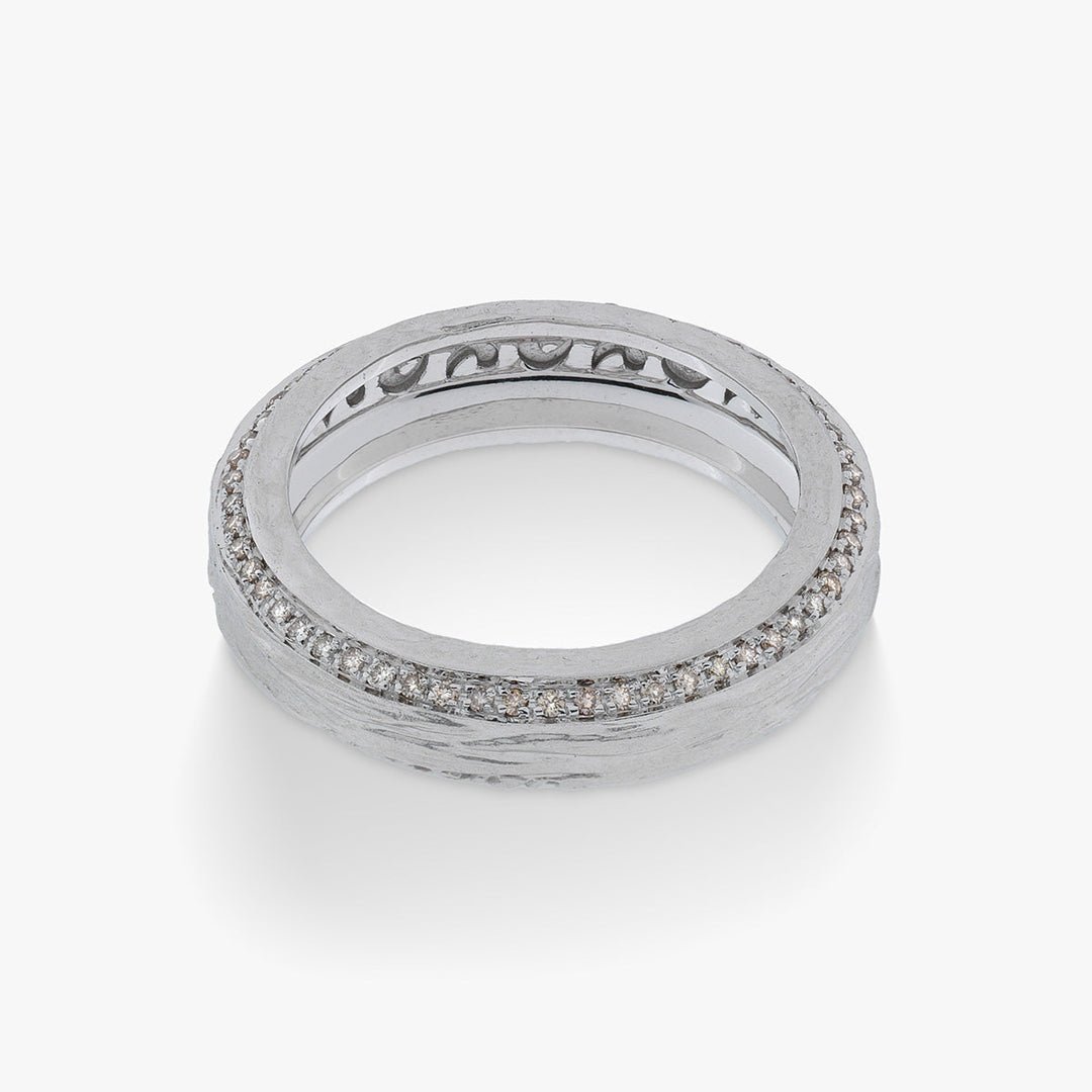 THE OTHER HALF NARROW EDGE GEMSTONE BAND