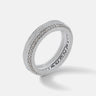 THE OTHER HALF NARROW EDGE GEMSTONE BAND