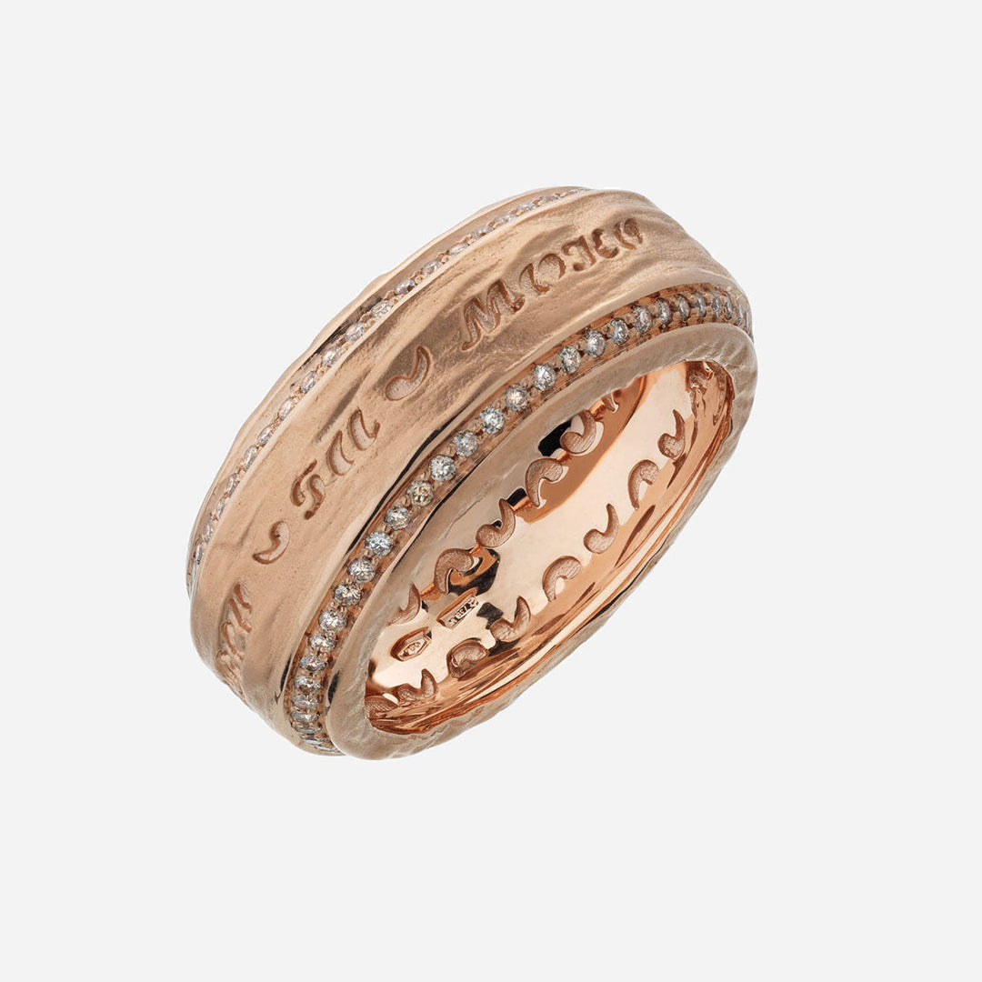 THE OTHER HALF Double Edge Gemstone Band