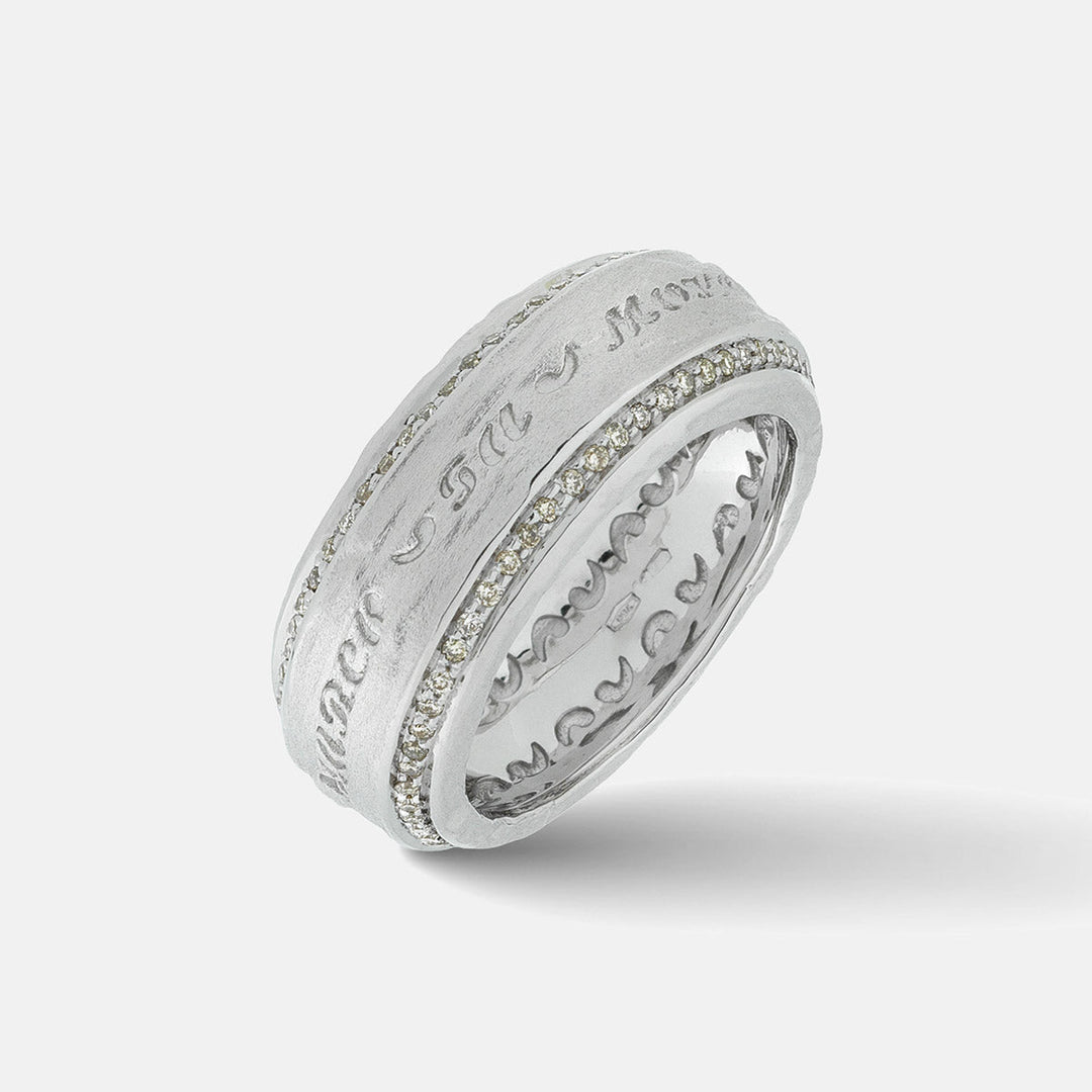 THE OTHER HALF Double Edge Gemstone Band