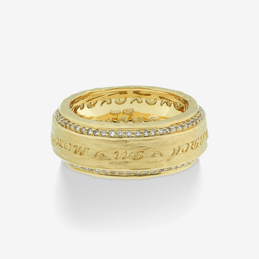 THE OTHER HALF Double Edge Gemstone Band