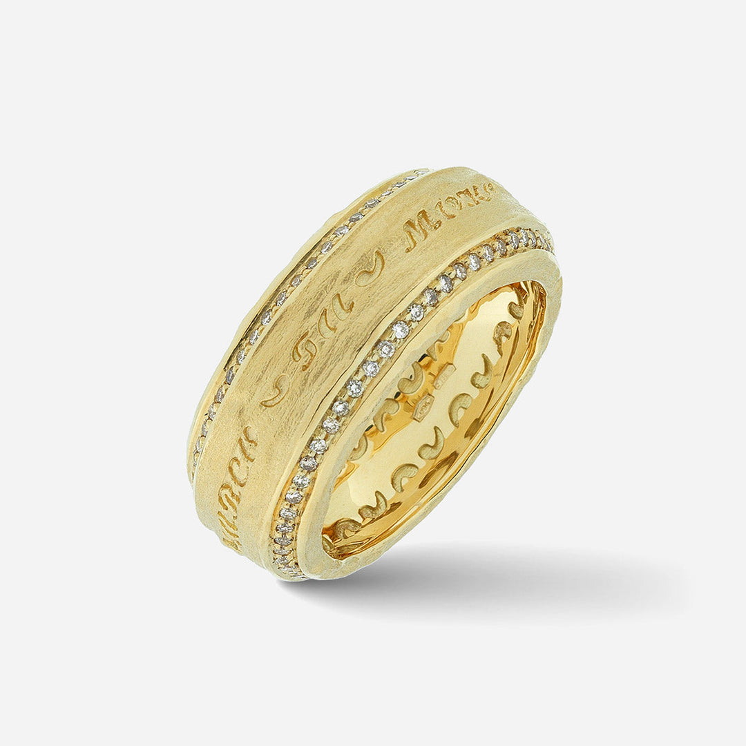 THE OTHER HALF Double Edge Gemstone Band