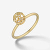 Explosion Of Joy Petite Ring White Diamonds 18Kt Yellow Gold-Standard View