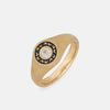 Icon White Diamond Signet Ring-Standard View