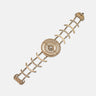 Amaia Twilight Bracelet in 18k yellow gold with pavé white diamonds.