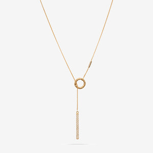 Warrior Dangle Hoop Necklace