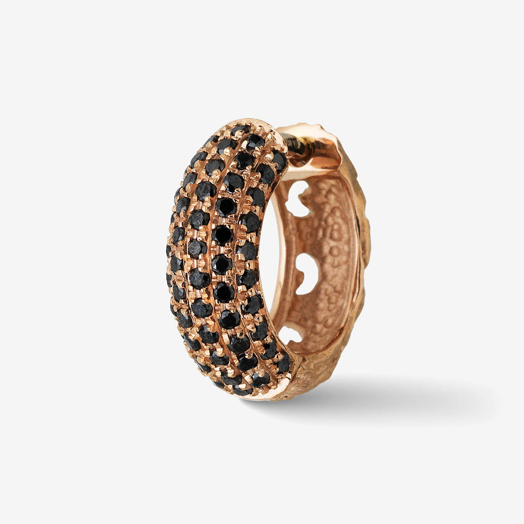 WARRIOR PAVÉ HOOP EARRING