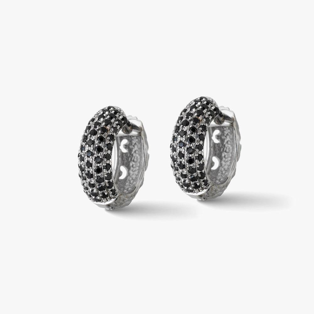 WARRIOR PAVÉ HOOP EARRING