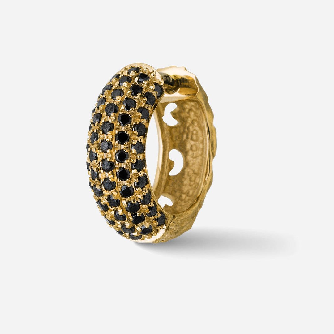 WARRIOR PAVÉ HOOP EARRING
