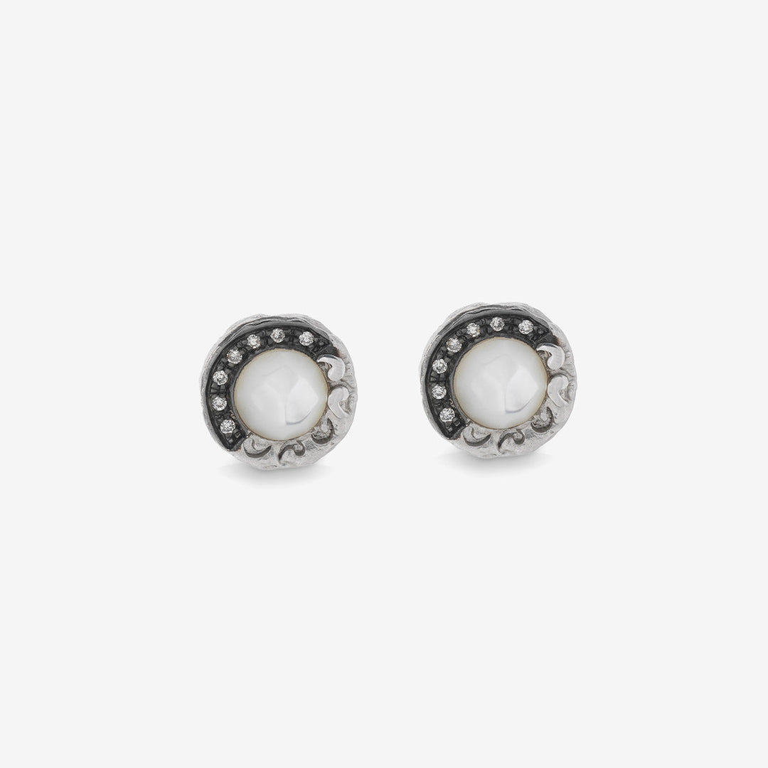 WARRIOR MEDALLION STUD EARRING