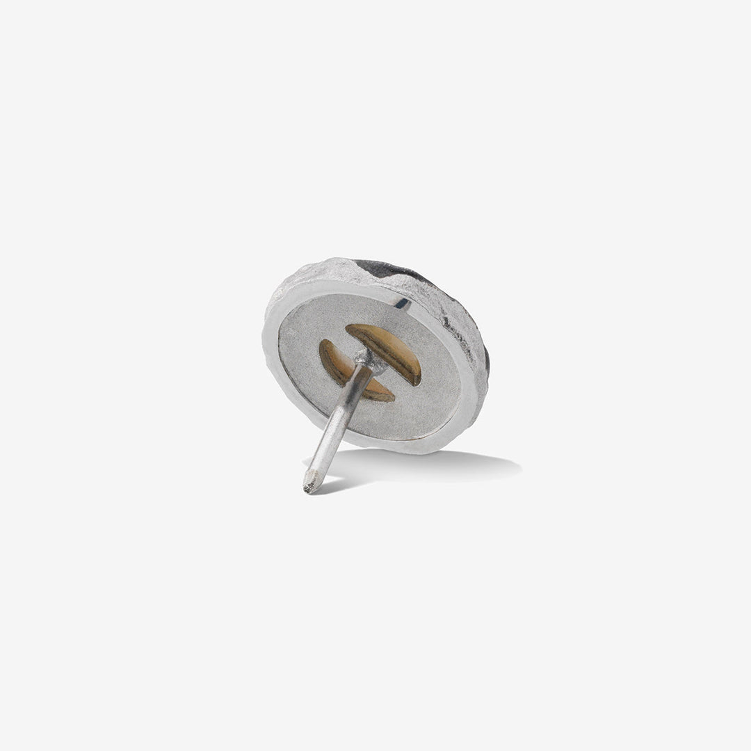 WARRIOR MEDALLION STUD EARRING