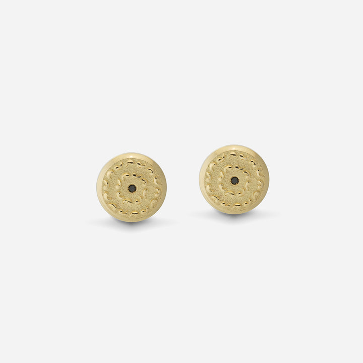 ICON Stud Mono Earring with Single Black Diamond