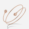 Explosion Of Joy Petite Cuff White Diamonds Rose Gold-Standard View