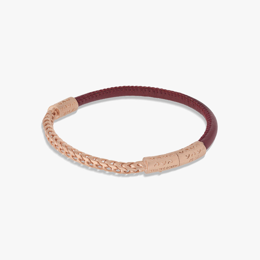 LASH Chain & Braided Leather Bracelet