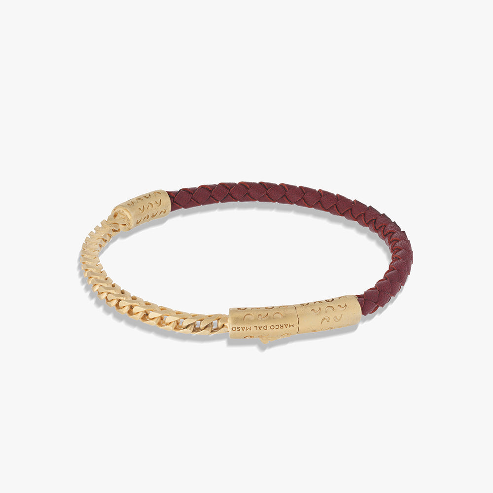 LASH Chain & Braided Leather Bracelet