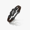 LASH Bold Marine Knot Bracelet, Brown Leather-Standard View