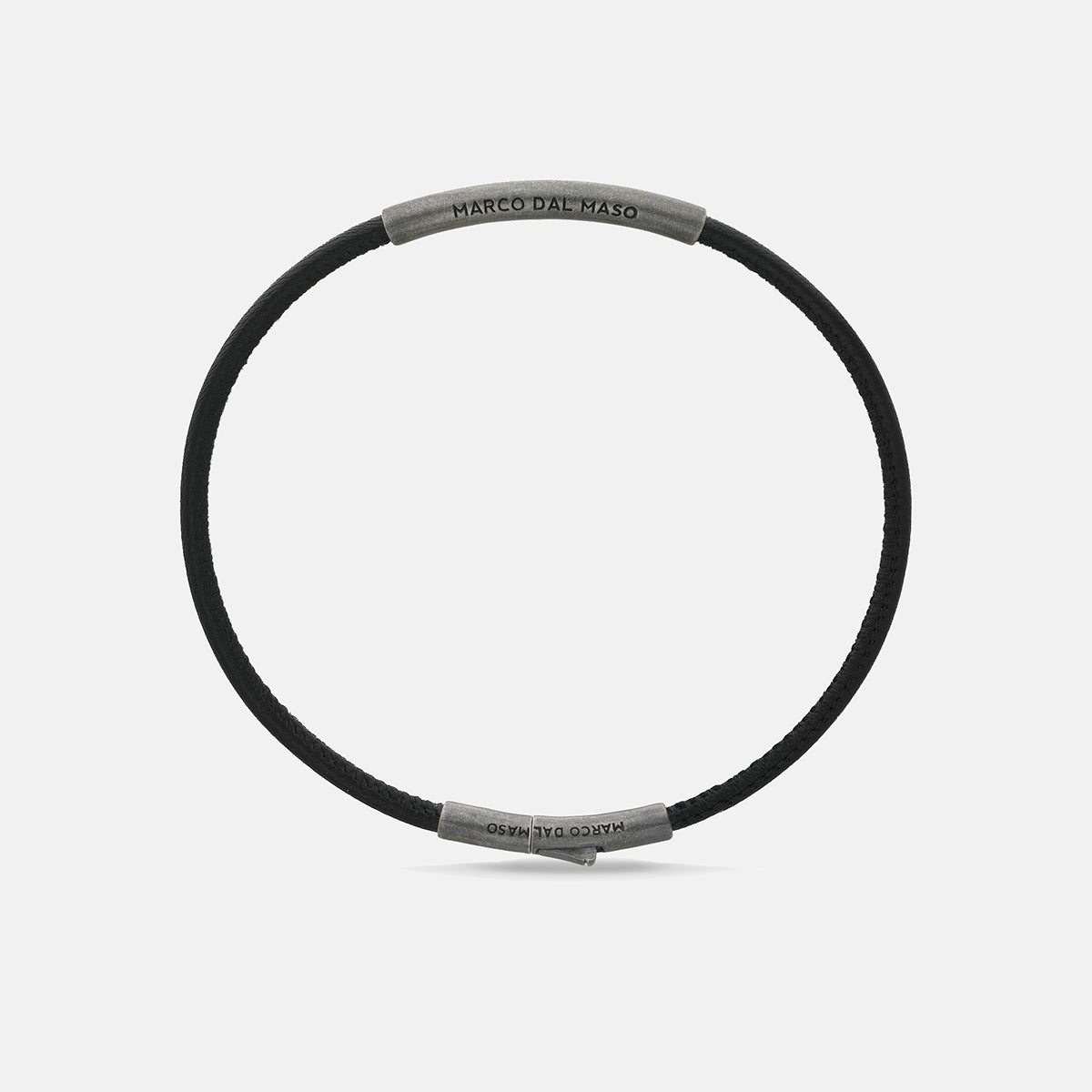 ☆MARS MARK☆ Masculine Bracelet No2 M121 Gladiator Oxidized Silver Bracelet with Black Diamonds and
