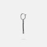 LASH Drop Earring, Black Leather-Standard View