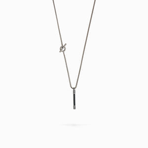 LASH Drop Chain, Black Leather-Standard View