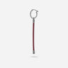 LASH Long Drop Earring, Red Leather-Standard View